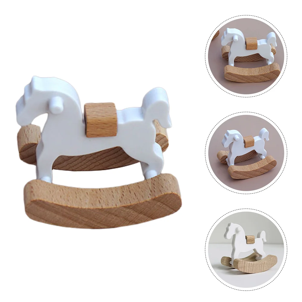 Chair Small Wooden Horse Rocking Wood Pp Mini Furniture Adorn Miniature Rocking-chair Decor
Chair Small Wooden Horse Rocking Wood Pp Mini Furniture Adorn Miniature Rocking-chair Decor