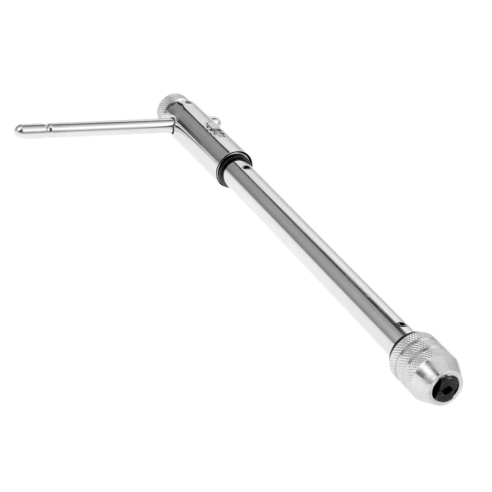 

Long Size Adjustable T-Handle Reamer Screw Extractor Tap Wrench Holder Ratchet Insert Reverse for M5-M12