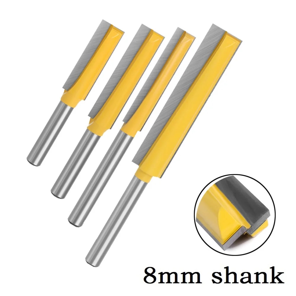 1Pc 8MM 45# Steel Shank Router Bit YG6X Carbide Tip Bearing Milling Cutter Power Tool For Woodworking Slicing Slotting
1Pc 8MM 45# Steel Shank Router Bit YG6X Carbide Tip Bearing Milling Cutter Power Tool For Woodworking Slicing Slotting