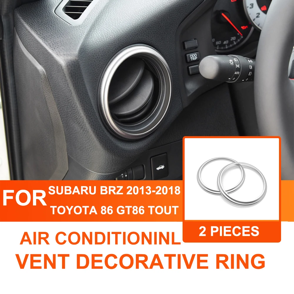 

Car Air Conditioning Air Outlet For Subaru BRZ Scion Toyota 86 GT86 TOUT Decorative Ring Sticker Vent Trim Cover Car Accessories