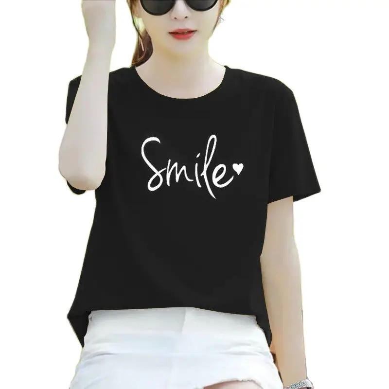 Women T-shirts Clothes Fashion Sweet Love Trend New Casual Summer O-neck Short Sleeve Tops Ladies Women Print Female Graphic Tee
Women T-shirts Clothes Fashion Sweet Love Trend New Casual Summer O-neck Short Sleeve Tops Ladies Women Print Female Graphic Tee