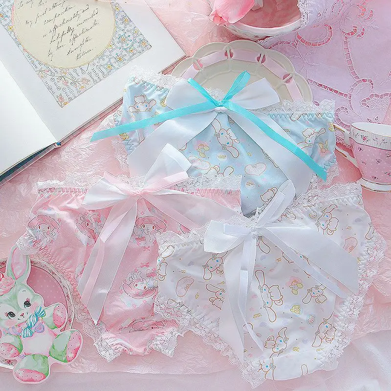 Kawaii Sanrio Anime Cinnamoroll Printing Panties Girly Heart Cute Cartoon Character Bow Tie Underwear Toys for Girls
Kawaii Sanrio Anime Cinnamoroll Printing Panties Girly Heart Cute Cartoon Character Bow Tie Underwear Toys for Girls