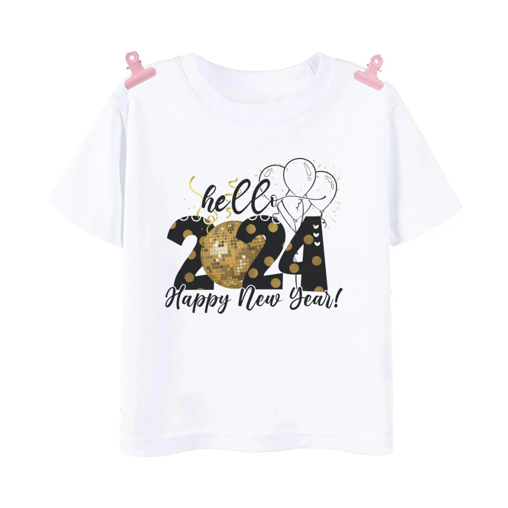 Hello 2024 Pattern T-shirt Boys and Girls Summer Short sleeved Round Neck Fashion Casual Top Children's T-shirt 
Hello 2024 Pattern T-shirt Boys and Girls Summer Short sleeved Round Neck Fashion Casual Top Children's T-shirt