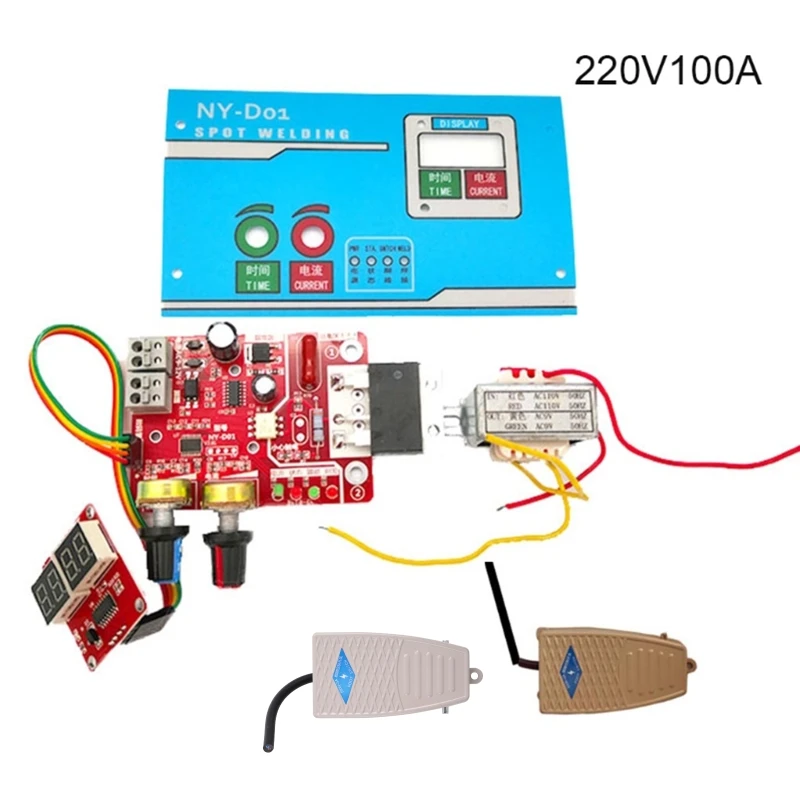 Digital Display DIY Controller Board Kit NY-D01 Spot Welder DIY Control Board kit for Welding Single Cells Lightweight 87HB
Digital Display DIY Controller Board Kit NY-D01 Spot Welder DIY Control Board kit for Welding Single Cells Lightweight 87HB