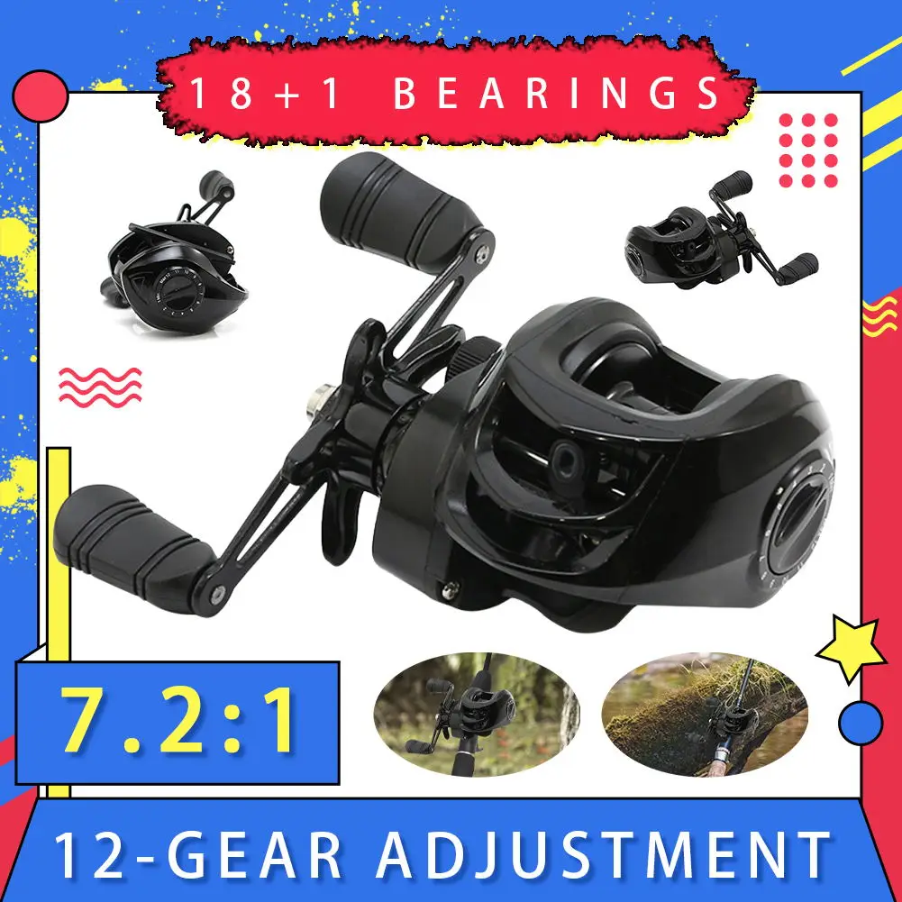 Portable Ultralight Baitcasting Fishing Reels 10KG Max Drag Metal Spool Outdoor Carp Saltwater Freshwater Carp Fishing Tool
Portable Ultralight Baitcasting Fishing Reels 10KG Max Drag Metal Spool Outdoor Carp Saltwater Freshwater Carp Fishing Tool
