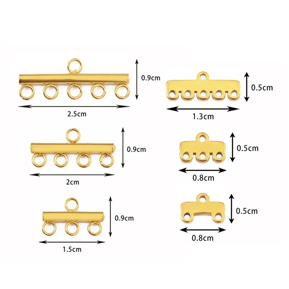 10pcs Stainless Steel Gold Multi Strand Necklace Bracelet Layer Clasp Pendant Bails Connector Diy Jewelry Making Supplies
10pcs Stainless Steel Gold Multi Strand Necklace Bracelet Layer Clasp Pendant Bails Connector Diy Jewelry Making Supplies