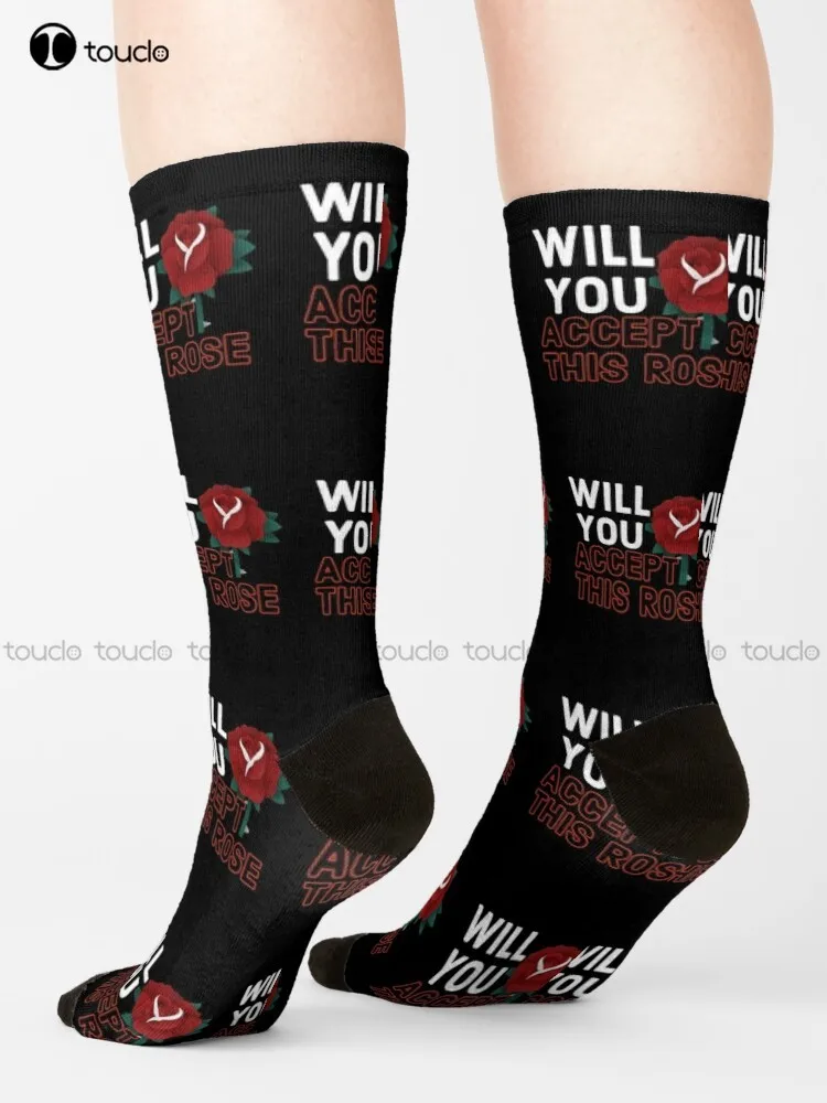 Will You Accept This Rose | Bestseller | Best Quality | Trending Socks Black Soccer Socks Personalized Custom Gift Harajuku 
Will You Accept This Rose | Bestseller | Best Quality | Trending Socks Black Soccer Socks Personalized Custom Gift Harajuku