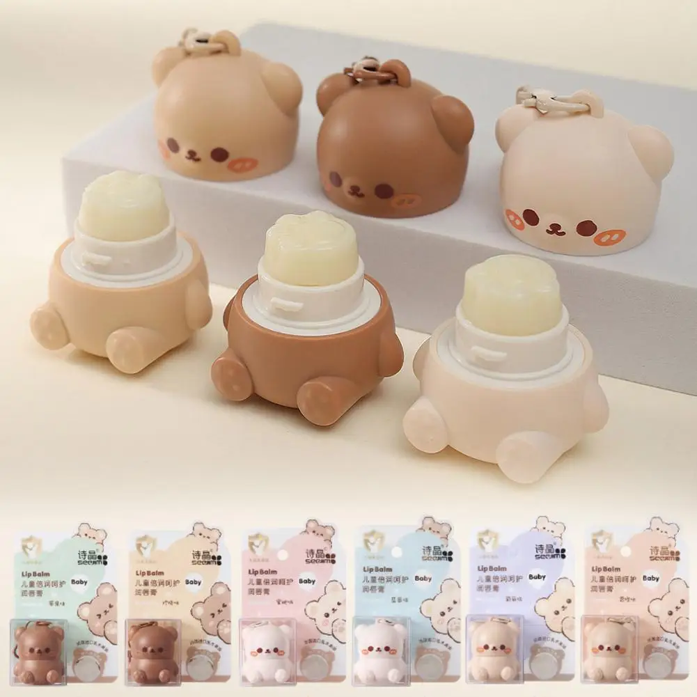 Cute Little Bear Lip Balm For Children Moisturizing Anti-cracking Sleep Fine Lines Cartoon Lipstick Long Lasting With Key Chain
Cute Little Bear Lip Balm For Children Moisturizing Anti-cracking Sleep Fine Lines Cartoon Lipstick Long Lasting With Key Chain