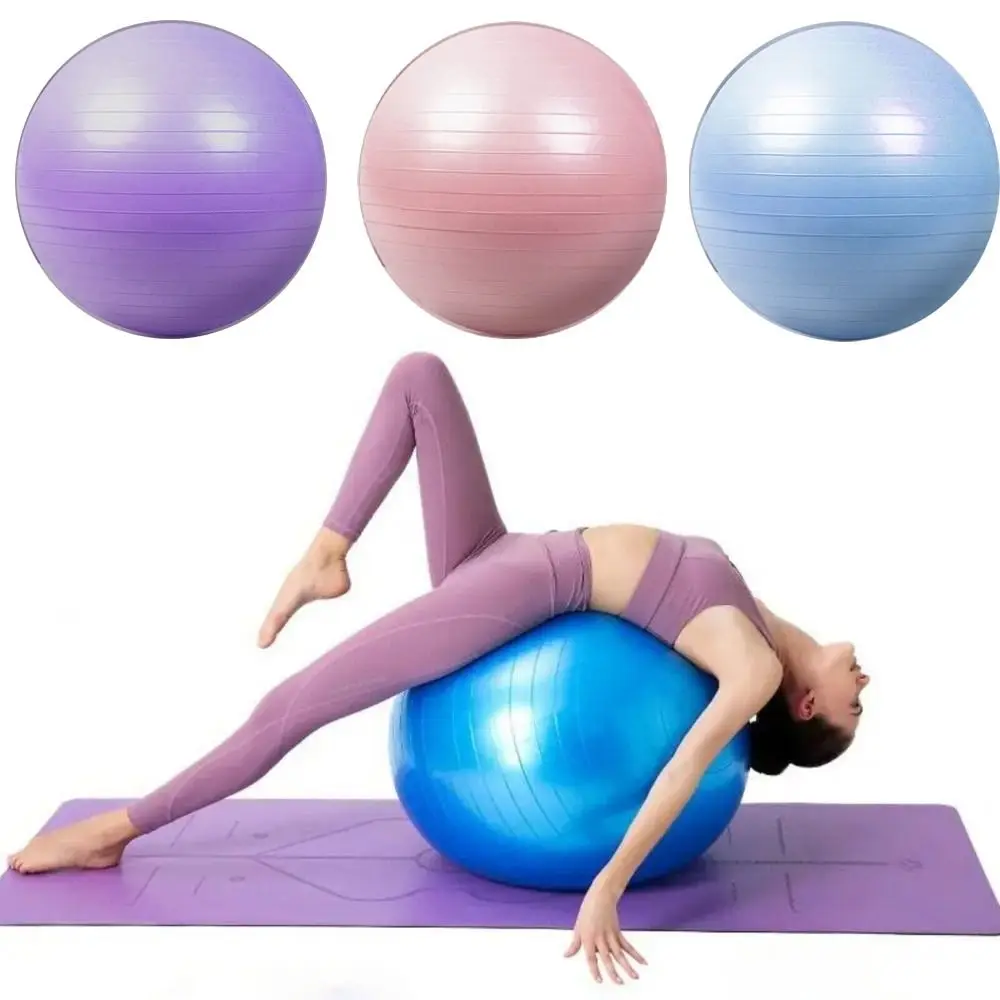 

Gym Yoga Swiss Ball Anti-Burst 55CM Pilates Balance Exercise Ball Thickened Fitness Core Balls Pregnancy Birthing Ubung