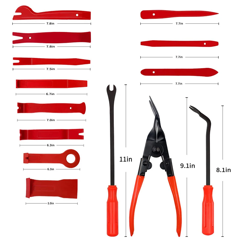Auto Door Clip Panel Trim Removal Tools Navigation Blades Disassembly Plastic Car Interior Seesaw Conversion Repairing Tool Kits
Auto Door Clip Panel Trim Removal Tools Navigation Blades Disassembly Plastic Car Interior Seesaw Conversion Repairing Tool Kits