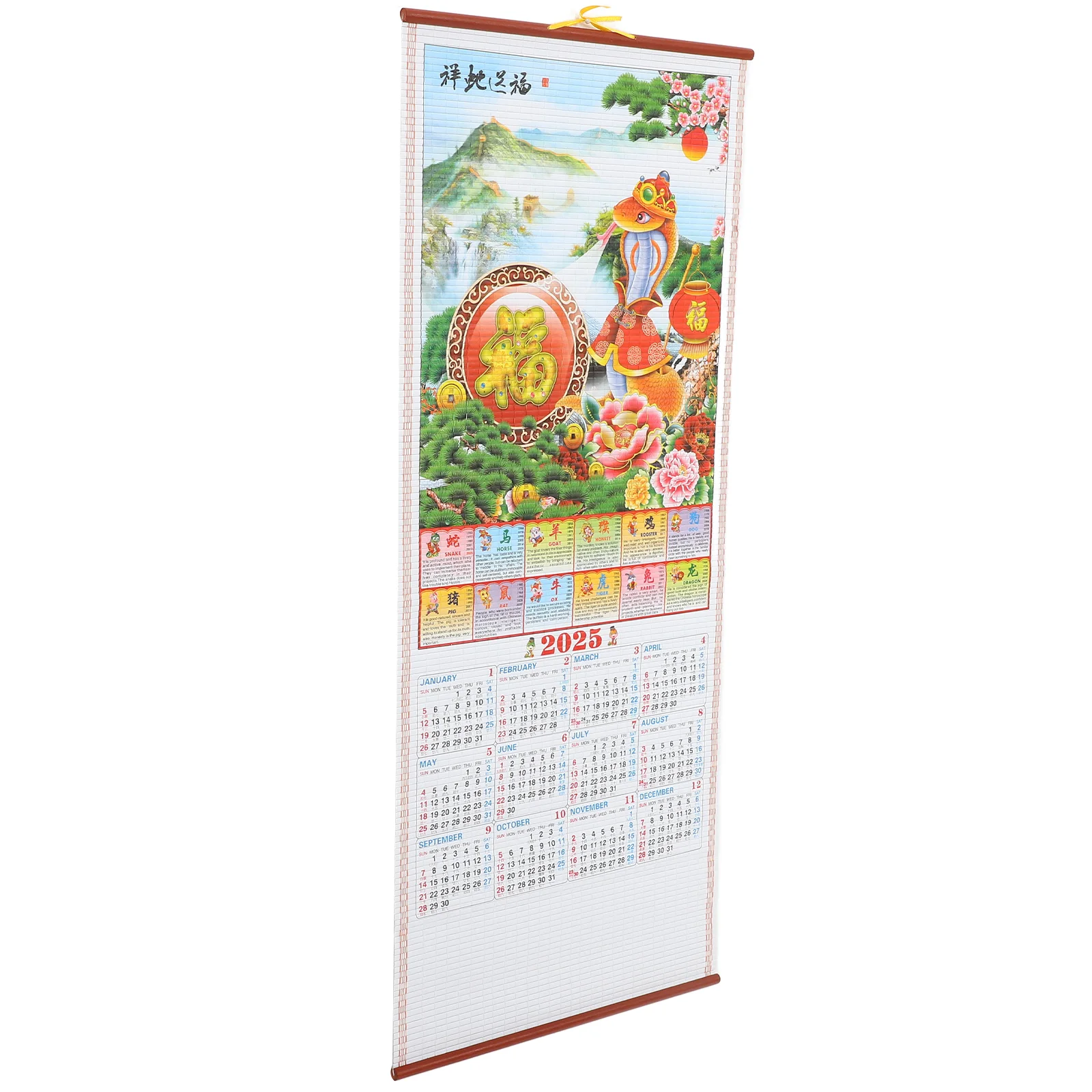Calendar Year of The Snake Wall Delicate Monthly Hanging Chiense Scroll Office Appointment Clear Printed Dating
Calendar Year of The Snake Wall Delicate Monthly Hanging Chiense Scroll Office Appointment Clear Printed Dating