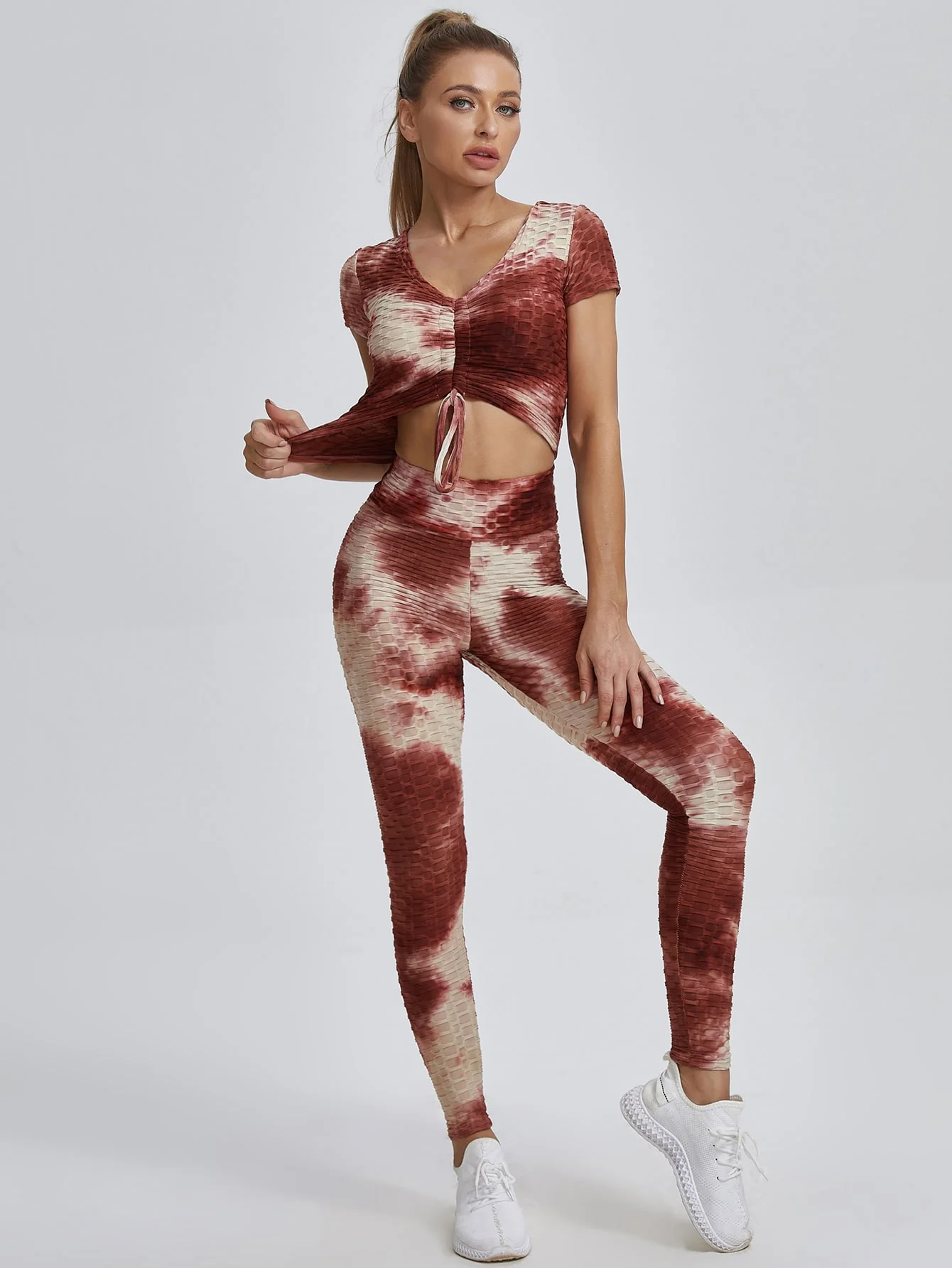 Seamless Yoga Women's Tie-dyeing Tracksuit Fitness Two Piece Workout Sports Set Wear Women Outfit Sportswear Gym Clothing Suit
Seamless Yoga Women's Tie-dyeing Tracksuit Fitness Two Piece Workout Sports Set Wear Women Outfit Sportswear Gym Clothing Suit