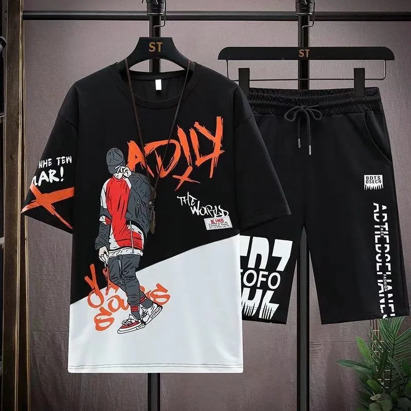 2022 New Men's Sets Hip Hop Fashion Summer 2 Piece Sets Tracksuit Men Print T Shirt+Sport Shorts Casual Men Clothing Joggers Set
2022 New Men's Sets Hip Hop Fashion Summer 2 Piece Sets Tracksuit Men Print T Shirt+Sport Shorts Casual Men Clothing Joggers Set