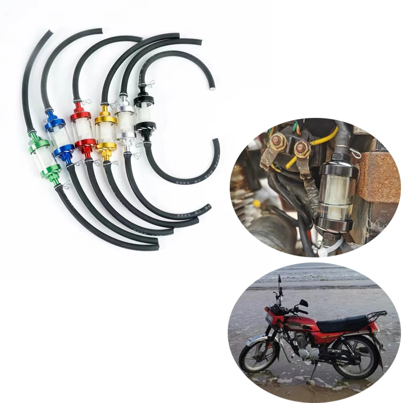 8mm Motorcycle Inner Fuel Filter Gasoline Filters + 40CM Petrol Fuel Line Hose + 4 Clips Moto Scooter Dirt Bike
8mm Motorcycle Inner Fuel Filter Gasoline Filters + 40CM Petrol Fuel Line Hose + 4 Clips Moto Scooter Dirt Bike
