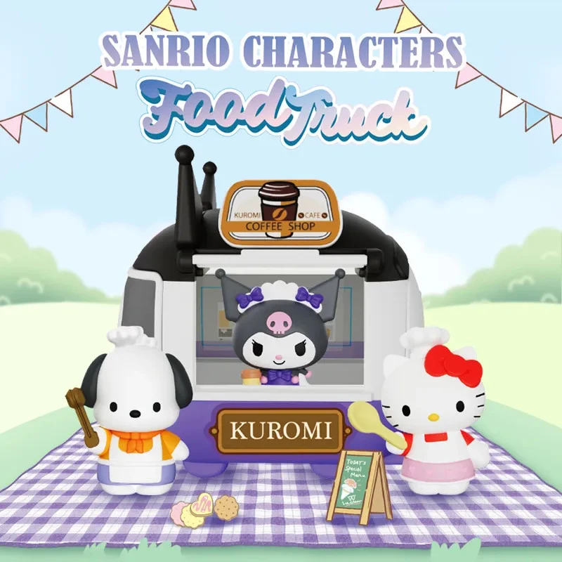 Kawaii Sanrio персонажи серии продовольственный грузовик мультфильм Hello Kitty My Melody Kuromi Cinnamoroll Аниме фигурки модели игрушки
Kawaii Sanrio персонажи серии продовольственный грузовик мультфильм Hello Kitty My Melody Kuromi Cinnamoroll Аниме фигурки модели игрушки