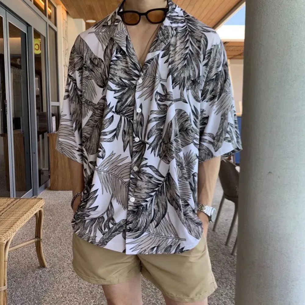 Hawaiian White Print Summer Short Sleeve Oversized Zaful Button Up Big Size Harajuku Cool Blouse Free Shipping Items for Men
Hawaiian White Print Summer Short Sleeve Oversized Zaful Button Up Big Size Harajuku Cool Blouse Free Shipping Items for Men