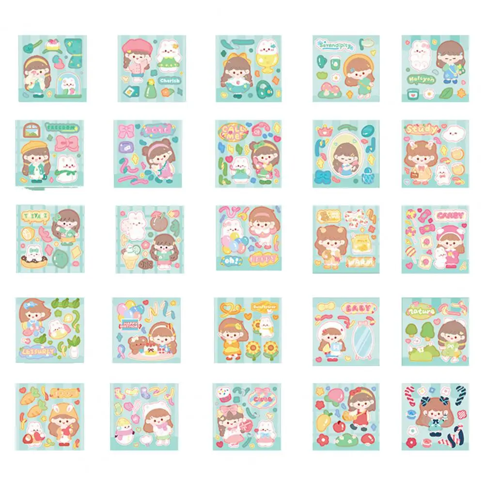 25Pcs Cute Stickers Set Easy to Peel Stick High-definition Printing Lovely Wide Application Stickers for Girls
25Pcs Cute Stickers Set Easy to Peel Stick High-definition Printing Lovely Wide Application Stickers for Girls
