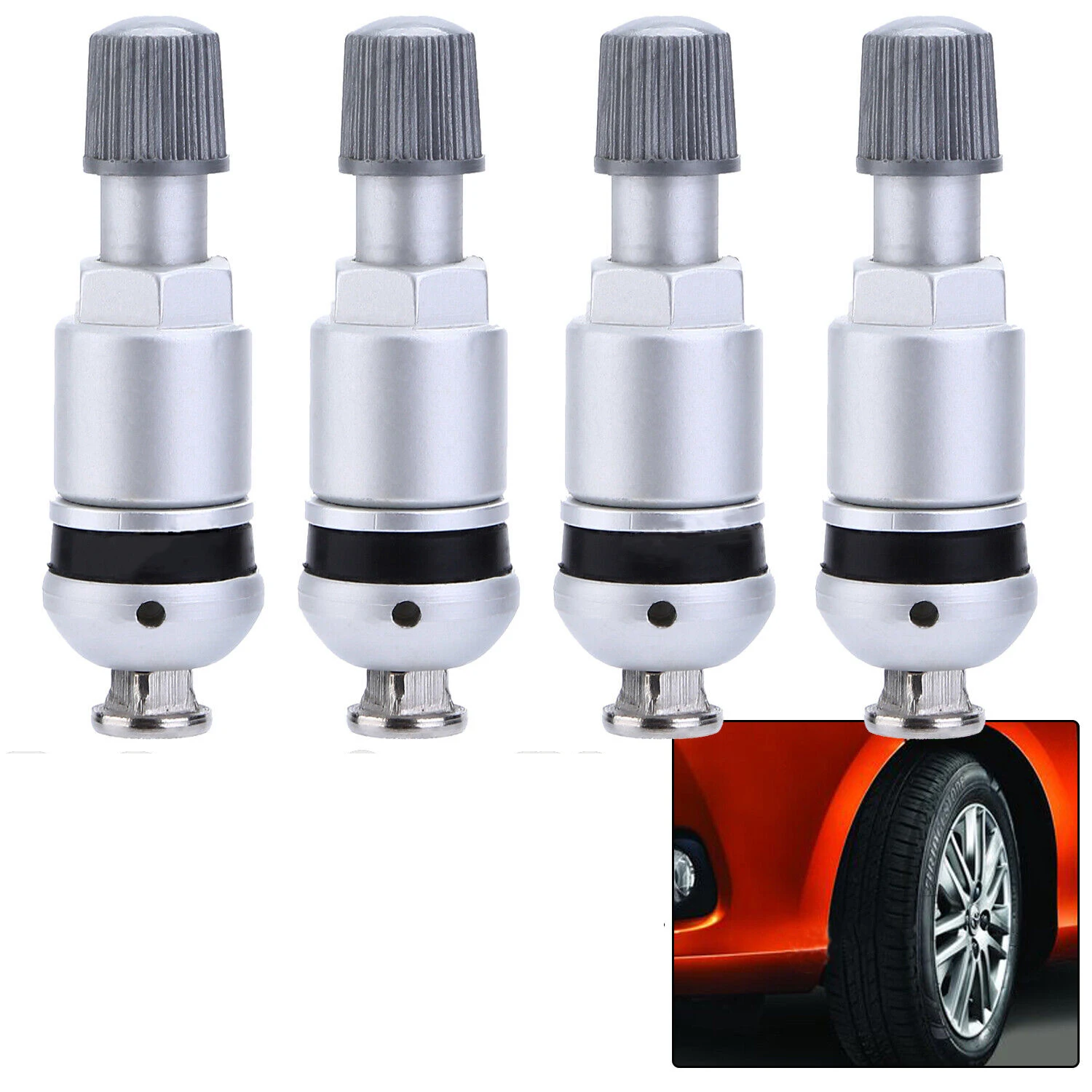 

4pcs TPMS Tire Valves For Mercedes Audi BMW VW Tubeless Valve Tyre Pressure Monitoring System Sensor Valve Stem Repair Kit