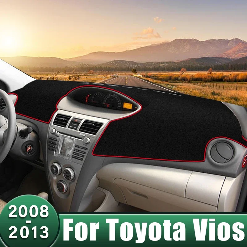 

Car Dashboard Cover Sun Shade Mats Avoid Light Pads Instrument Panel Carpets For Toyota Vios 2008 2009 2010 2011 2012 2013