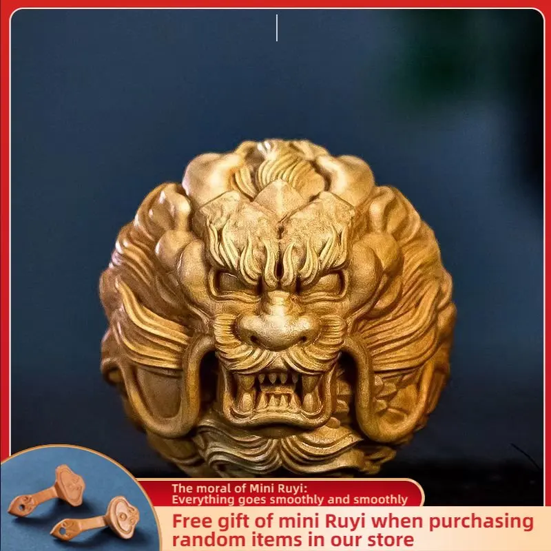 Boxwood Cliff Cypress Pi Xiu Dragon and Phoenix Ball Solid Wood Carving Fortune Hand Put Piece Ornaments Home Accessories
Boxwood Cliff Cypress Pi Xiu Dragon and Phoenix Ball Solid Wood Carving Fortune Hand Put Piece Ornaments Home Accessories