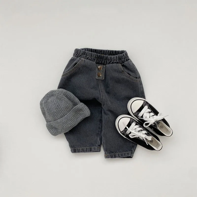 2025 New Baby Casual Denim Trousers Fashion Boys Jean Solid Toddler Loose Pants Baby Girls Harem Pants Infant Denim Clothes 15 S0ba4d0973976442096c7fbb517b3af22L