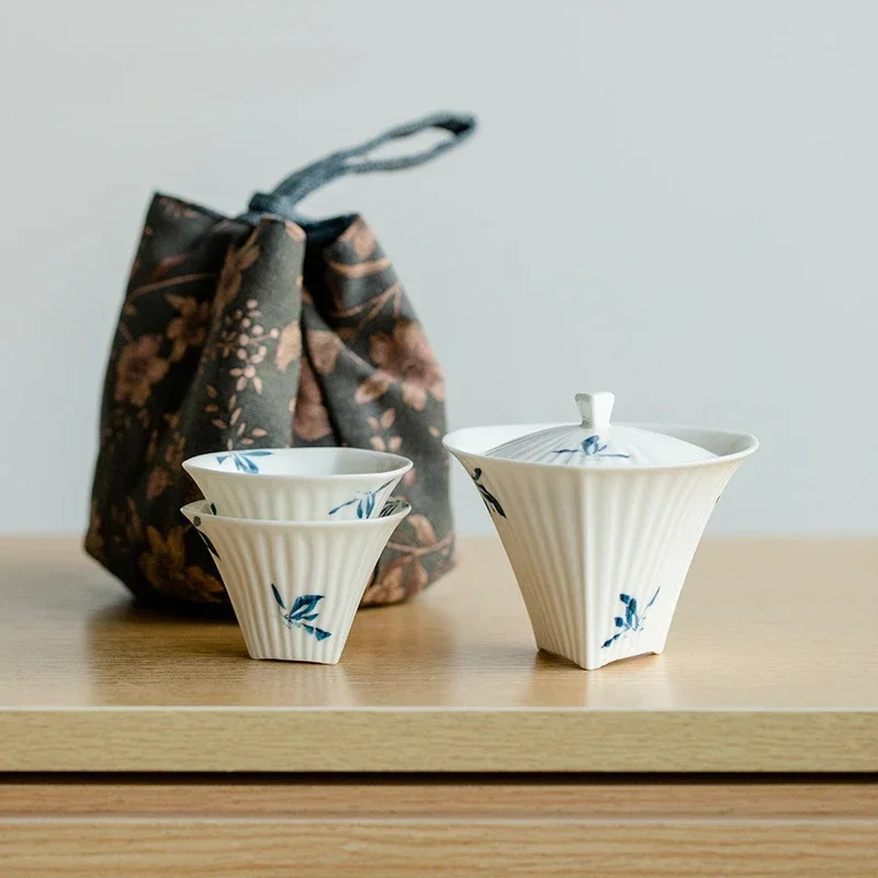 Pure Hand Painted Butterfly Orchid Ceramics Tea Pot and Cup Set Chinese Tea Infuser Portable Bag Tea Ceremony Travel
Pure Hand Painted Butterfly Orchid Ceramics Tea Pot and Cup Set Chinese Tea Infuser Portable Bag Tea Ceremony Travel