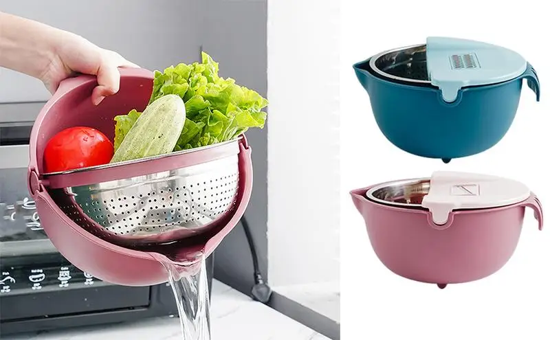 Двухслойная Бытовая Высококачественная корзина для мытья фруктов и овощей 2 в 1 дуршлаг и Ситечко для кухни 
Двухслойная Бытовая Высококачественная корзина для мытья фруктов и овощей 2 в 1 дуршлаг и Ситечко для кухни