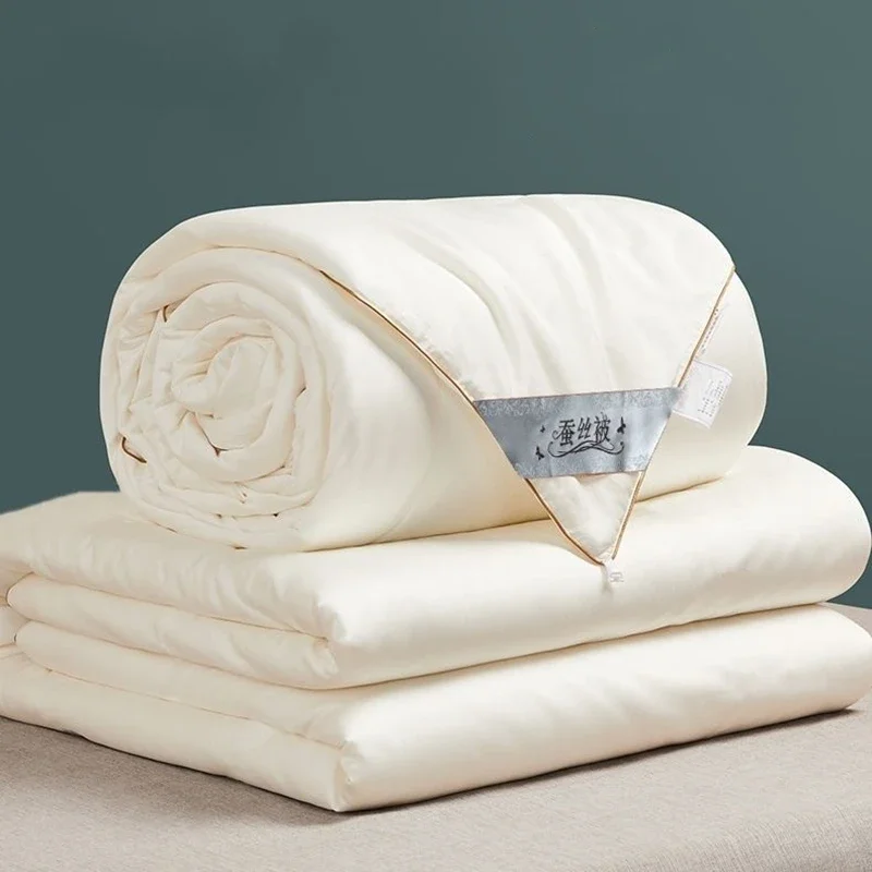 

Новое роскошное шелковое одеяло в скандинавском стиле из натурального тутового шелкопряда, пододеяльник для двуспальной кровати, полный наполнитель для пар, Хлопковое одеяло, одеяло, постельное белье