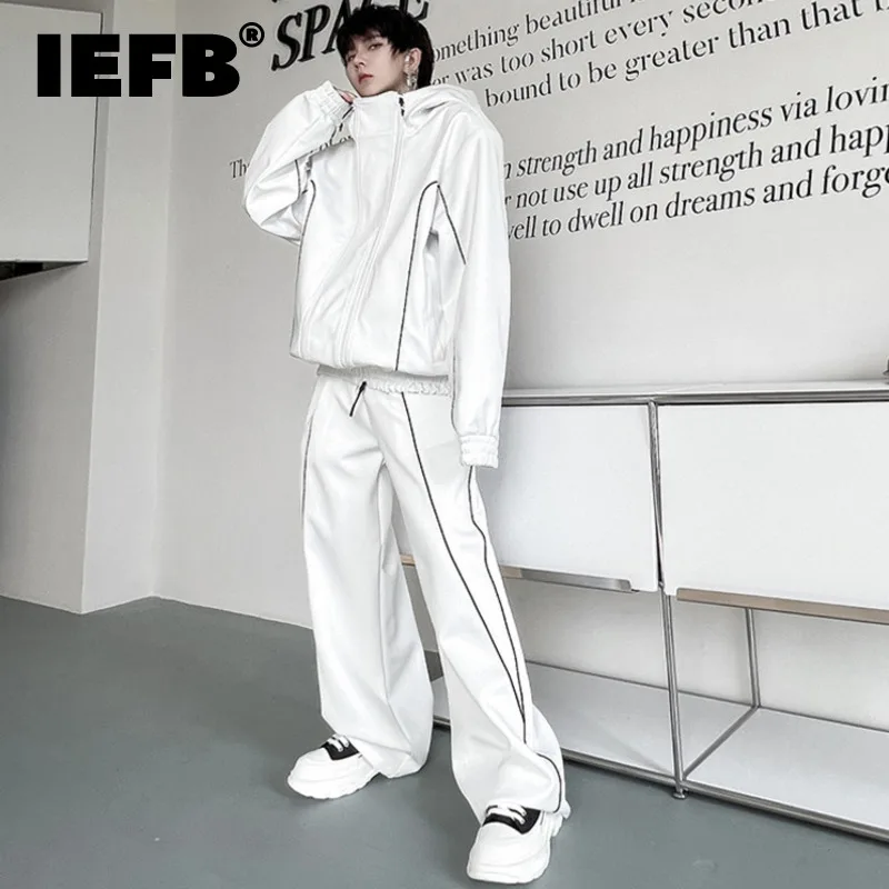 Мужские повседневные трендовые спортивные брюки IEFB из двух частей, корейская мода, нишевые дизайнерские мешковатые спортивные брюки, новинка на осень 9C2453
Мужские повседневные трендовые спортивные брюки IEFB из двух частей, корейская мода, нишевые дизайнерские мешковатые спортивные брюки, новинка на осень 9C2453