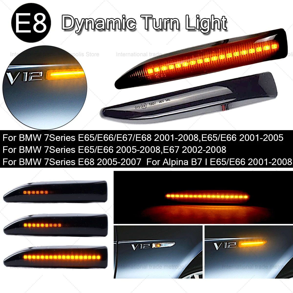 Для BMW серий 7 (E65/E66/E67/E68) 2001-2008 63137164757 габаритные огни для боковых габаритных огней, динамический фонарик, сигнал поворота
Для BMW серий 7 (E65/E66/E67/E68) 2001-2008 63137164757 габаритные огни для боковых габаритных огней, динамический фонарик, сигнал поворота