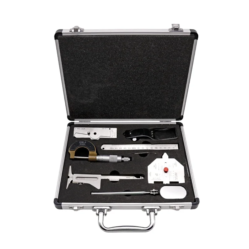 Welding Inspecting Ruler Weld Measuring Ruler Fillet Weld Gauge Welding Measuring Tools 16 Pieces/13 Pieces Suit
Welding Inspecting Ruler Weld Measuring Ruler Fillet Weld Gauge Welding Measuring Tools 16 Pieces/13 Pieces Suit
