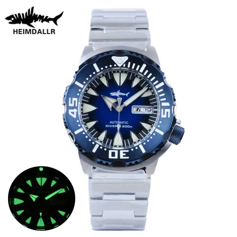 Heimdallr Monster Automatic Diving Watch C3 Luminous 200m Waterproof Watch Sapphire 316LStainless Steel Mechanical Wristwatch
Heimdallr Monster Automatic Diving Watch C3 Luminous 200m Waterproof Watch Sapphire 316LStainless Steel Mechanical Wristwatch