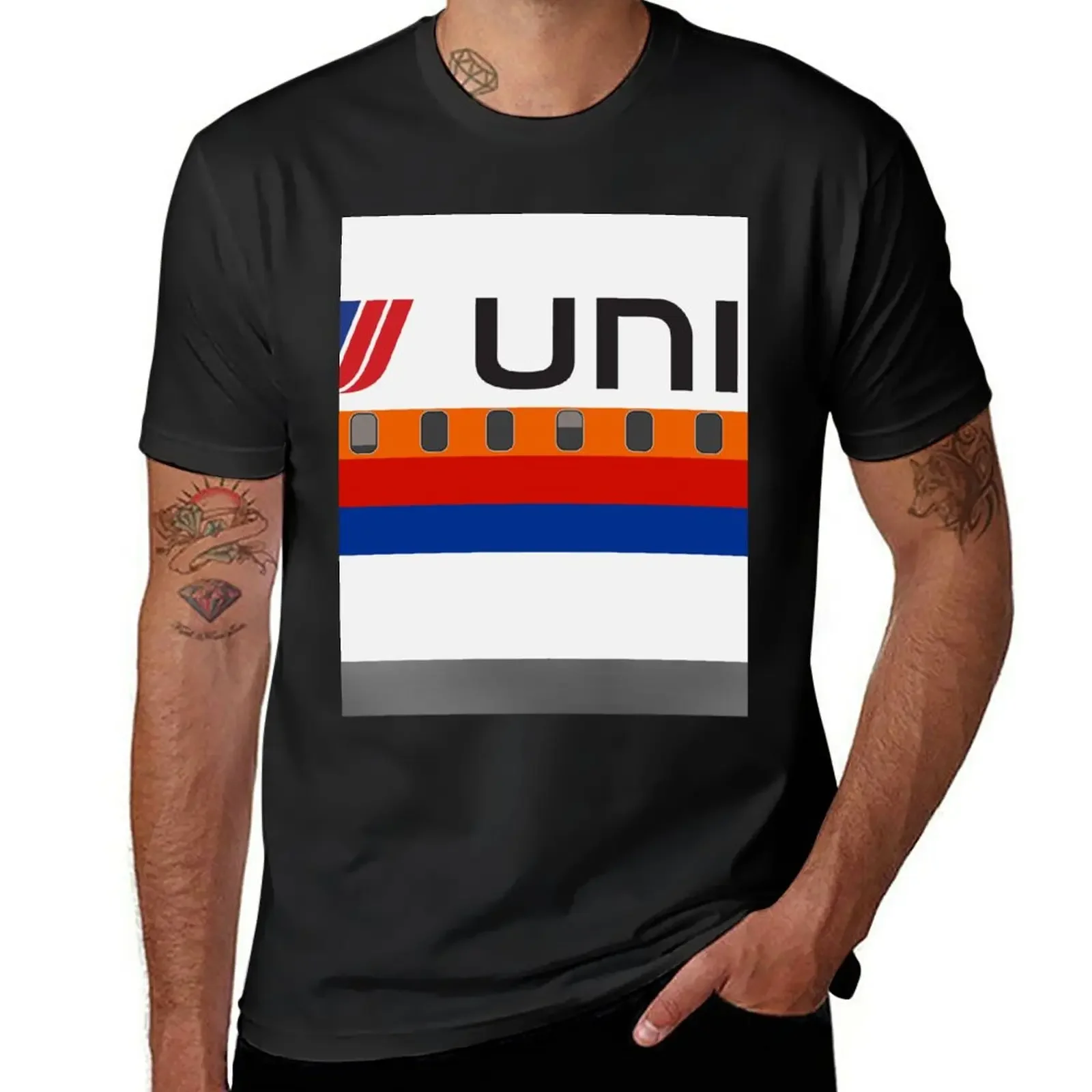 

Plane Tees - United Airlines (Saul Bass) T-Shirt cute tops animal prinfor boys blacks mens clothes