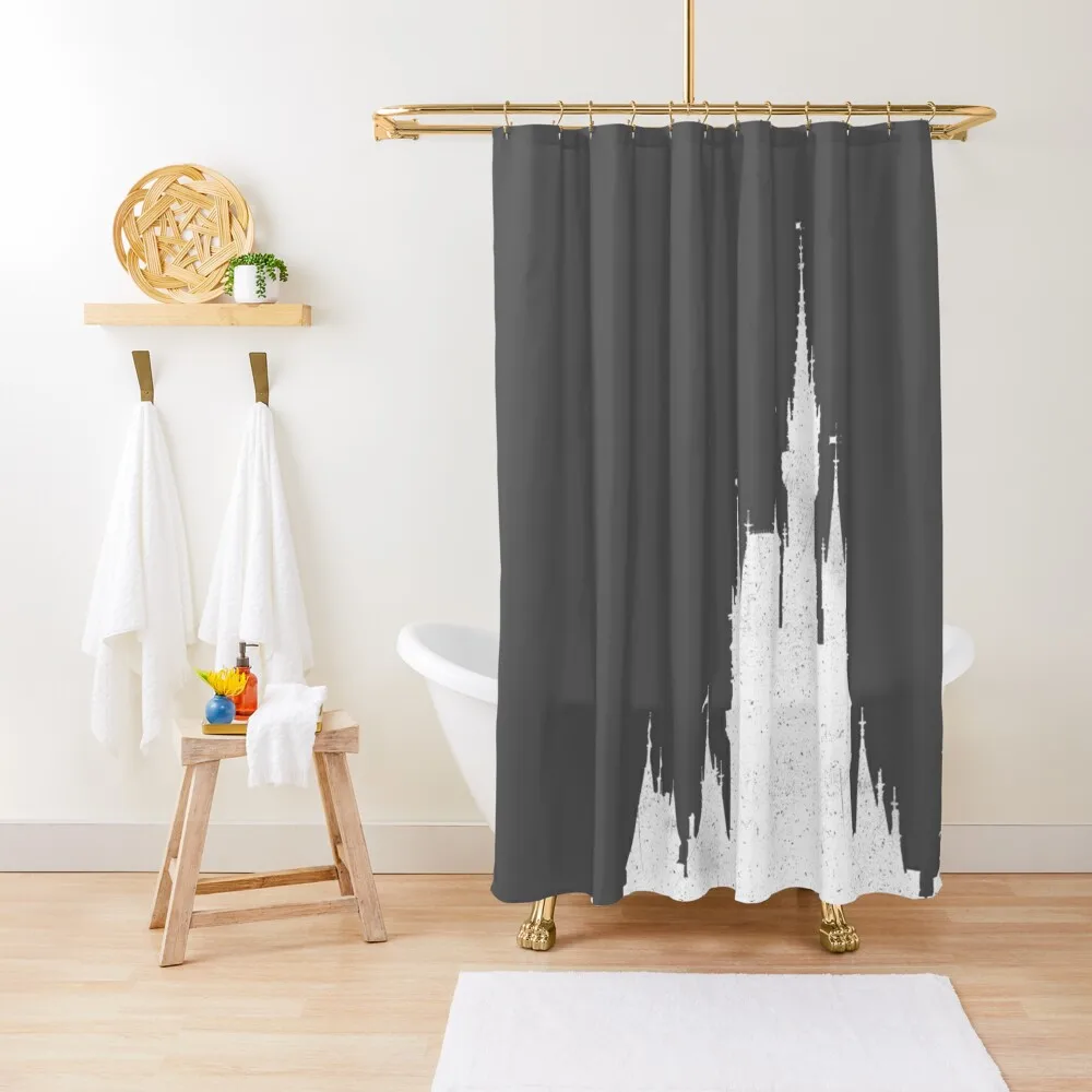 

Magic Castle Silhouette Vintage Shower Curtain Bathroom Bathroom And Shower Curtains