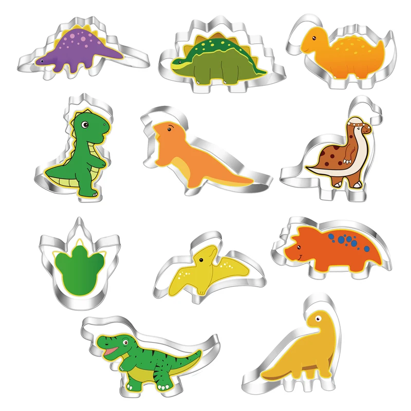 Dinosaur Stainless Steel Cookie Cutters Animal Shape Biscuit Candy Food Molds Kids Birthday Cake Decoration Baby Party Supplies
Dinosaur Stainless Steel Cookie Cutters Animal Shape Biscuit Candy Food Molds Kids Birthday Cake Decoration Baby Party Supplies