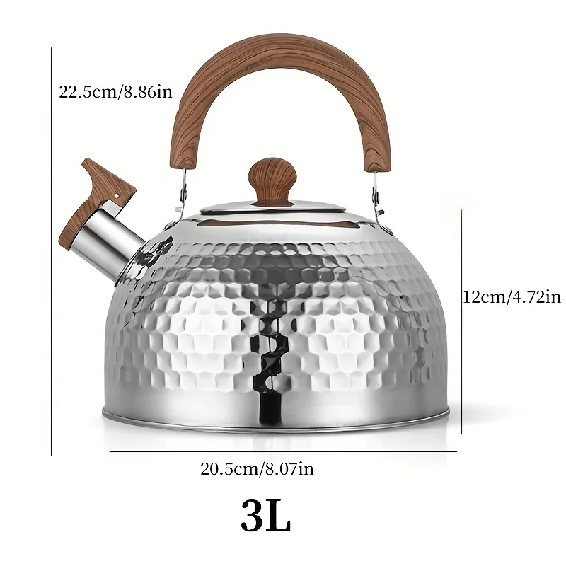 1pc Large Capacity Stovetop Coffee Kettle - Non-Magnetic Stainless Steel Whistle Kettle With 67.63oz/101.44oz/1.06gal Capacity F
1pc Large Capacity Stovetop Coffee Kettle - Non-Magnetic Stainless Steel Whistle Kettle With 67.63oz/101.44oz/1.06gal Capacity F