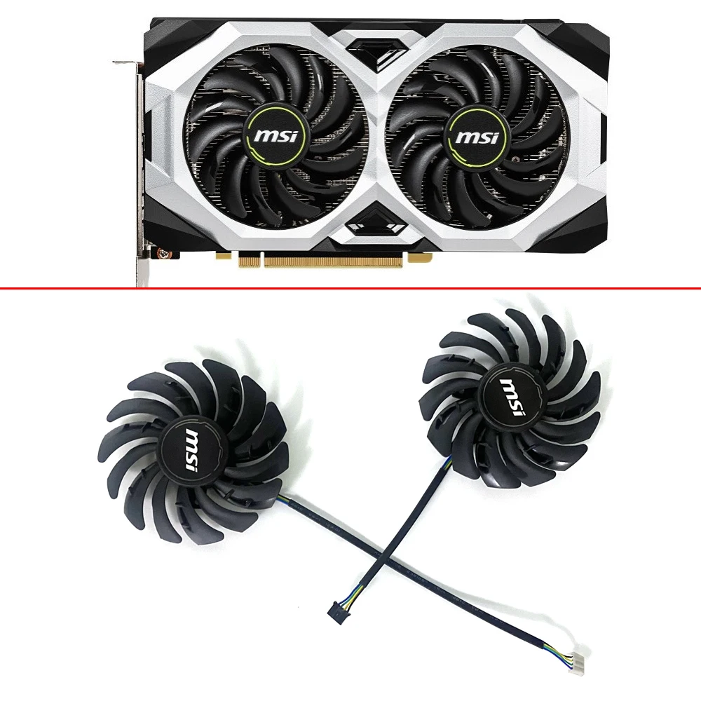 

NEW 85MM 4PIN PLD09210S12HH Cooling Fan For MSI Geforce RTX 2060 2070 2080 Super Ventus XS OC Graphics Card Fan