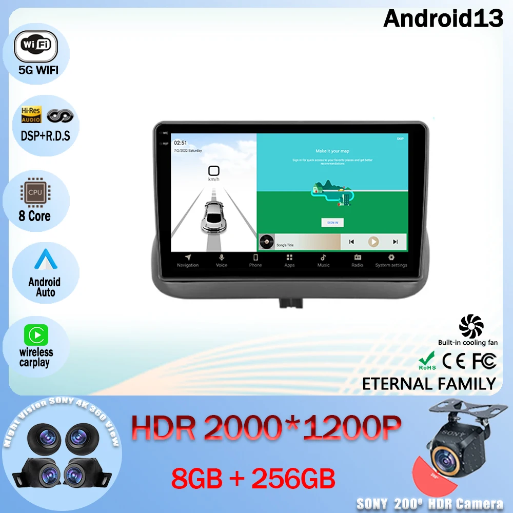 

Автомагнитола на Android 13, мультимедийный видеоплеер, GPS-навигация для Toyota Corolla 8 E110 1995-2001, фото, Wi-Fi, BT, 4G, процессор, без DVD, типоразмер 2DIN