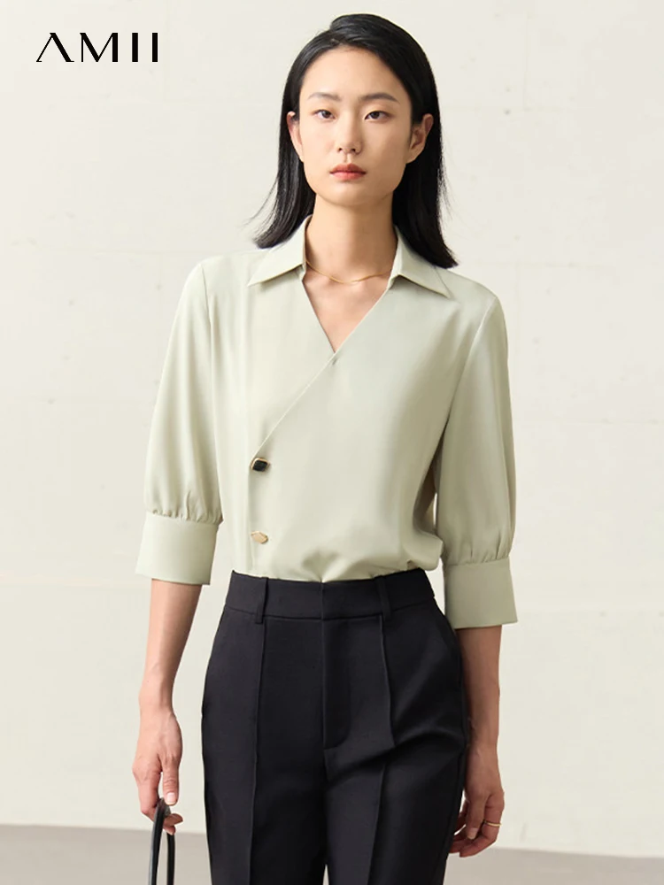 AMII Minimalism Shirts & Blouses Chiffon Chic Fashion Elegant and Youth Woman Blouses 2023 Summer Pullovers Top Women 12322095
AMII Minimalism Shirts & Blouses Chiffon Chic Fashion Elegant and Youth Woman Blouses 2023 Summer Pullovers Top Women 12322095