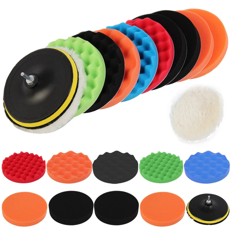 11Pcs Pads Car Polisher New Excellent 7'' 180mm Waxing Buffing Polishing Sponge Sponge Set Waxing Pad for Finish Polishing
11Pcs Pads Car Polisher New Excellent 7'' 180mm Waxing Buffing Polishing Sponge Sponge Set Waxing Pad for Finish Polishing