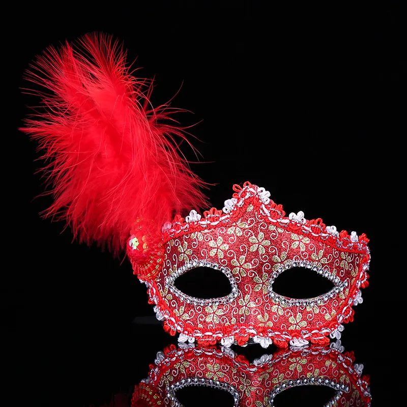 Women Lace Feather Masquerade Face Mask Cosplay Party Props Costume Halloween Masquerade Mask Nightclub Sexy Eye Mask
Women Lace Feather Masquerade Face Mask Cosplay Party Props Costume Halloween Masquerade Mask Nightclub Sexy Eye Mask