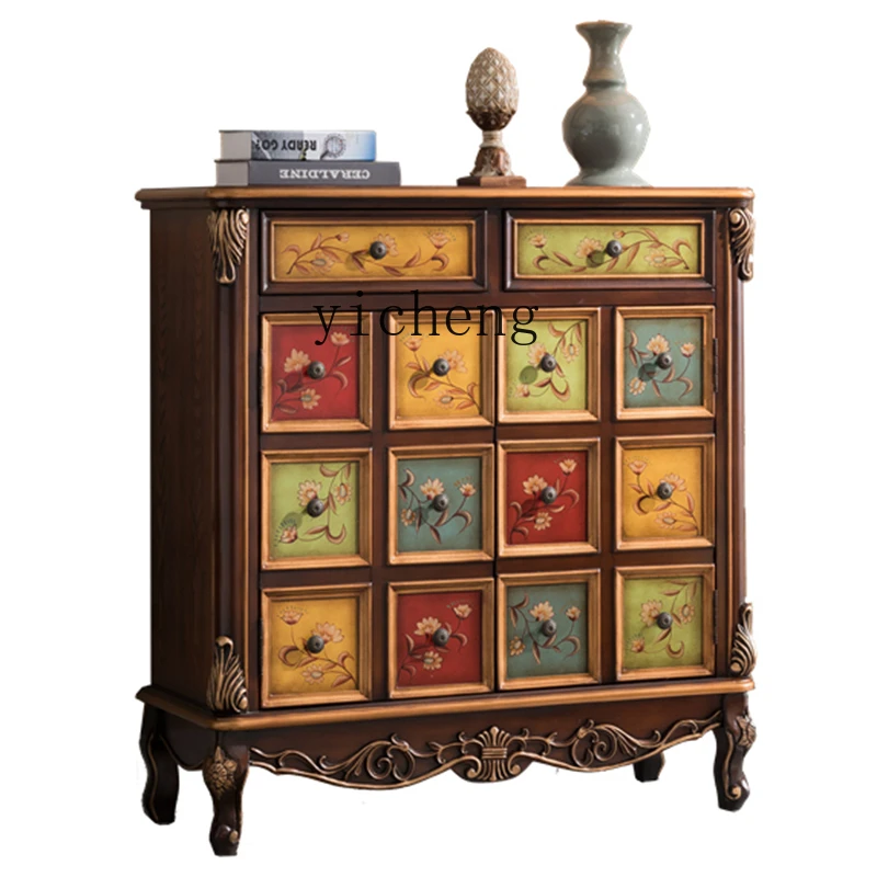 XL Solid Wood Entrance Cabinet American Painted Sideboard Cabinet Balcony Side Cabinet
XL Solid Wood Entrance Cabinet American Painted Sideboard Cabinet Balcony Side Cabinet