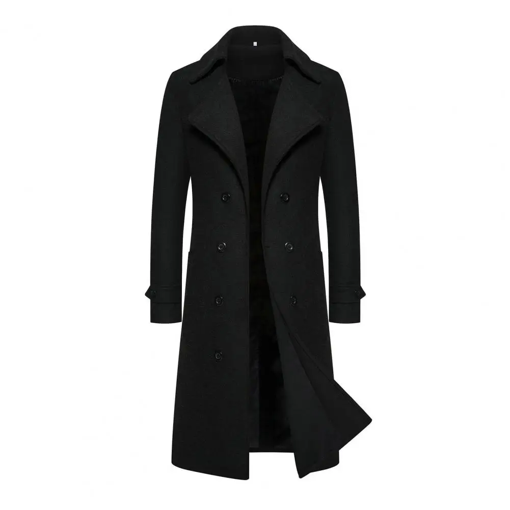 

Korean style Spring Trench Coat Male Streetwear Windbreaker Trenchcoat Men Solid Business Casual Loose Long Overcoat