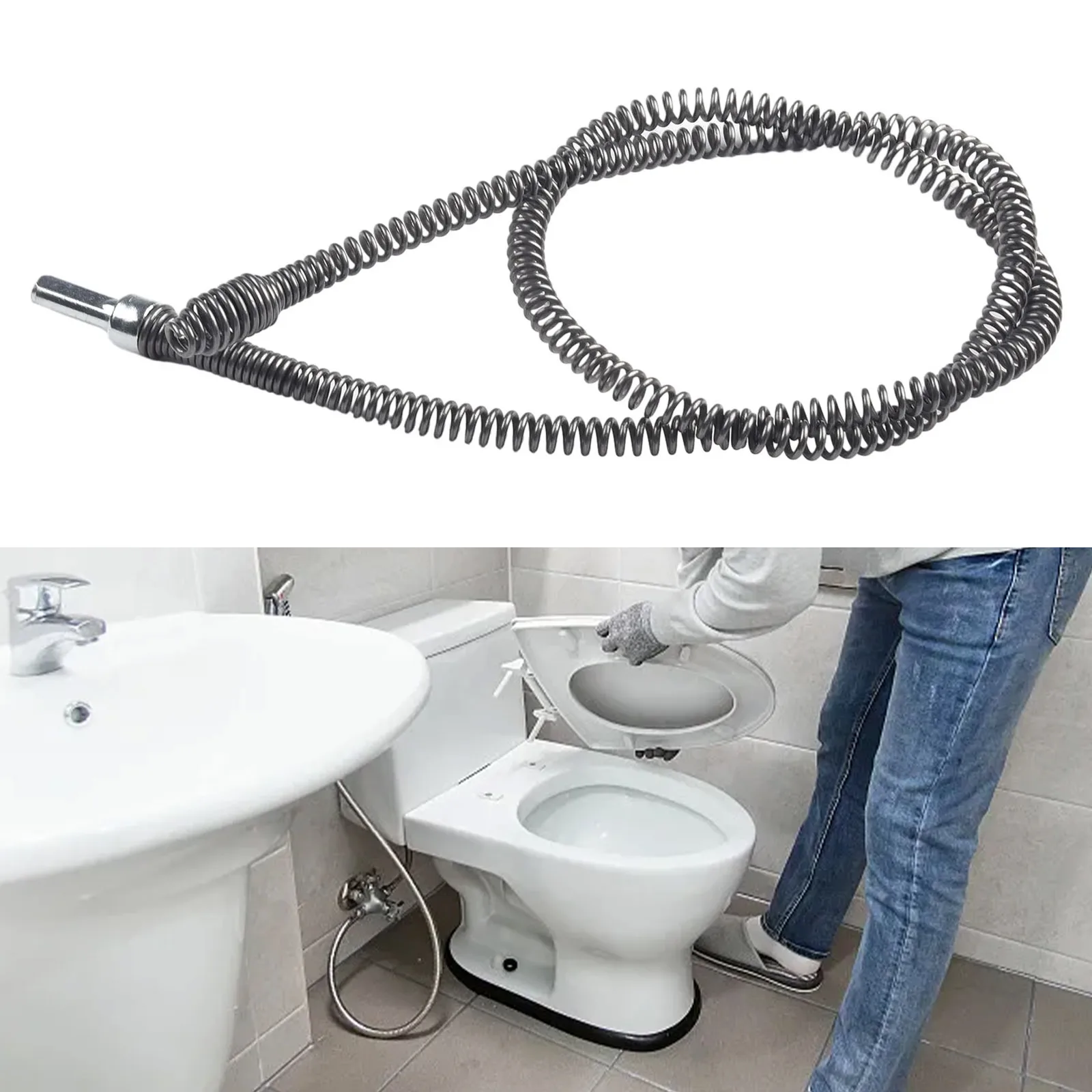 3/2/1M Spring Pipe Pipe Dredging Tools Drain Cleaner Sewer Sinks Basin Pipeline Clogged Remover Bathroom Kitchen Toilet Cleaning
3/2/1M Spring Pipe Pipe Dredging Tools Drain Cleaner Sewer Sinks Basin Pipeline Clogged Remover Bathroom Kitchen Toilet Cleaning