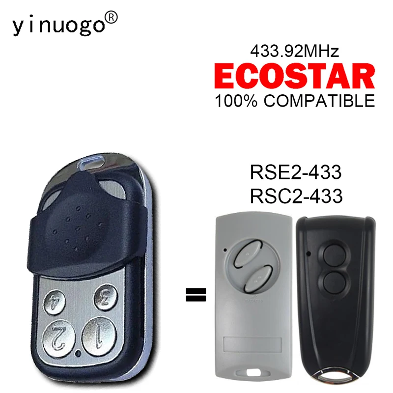 Для ECOSTAR RSC2 RSE2 пульт дистанционного управления гаражными воротами, 433,92 МГц, подвижный код, устройство открывания гаражных ворот, 4 кнопки, беспроводной передатчик
Для ECOSTAR RSC2 RSE2 пульт дистанционного управления гаражными воротами, 433,92 МГц, подвижный код, устройство открывания гаражных ворот, 4 кнопки, беспроводной передатчик