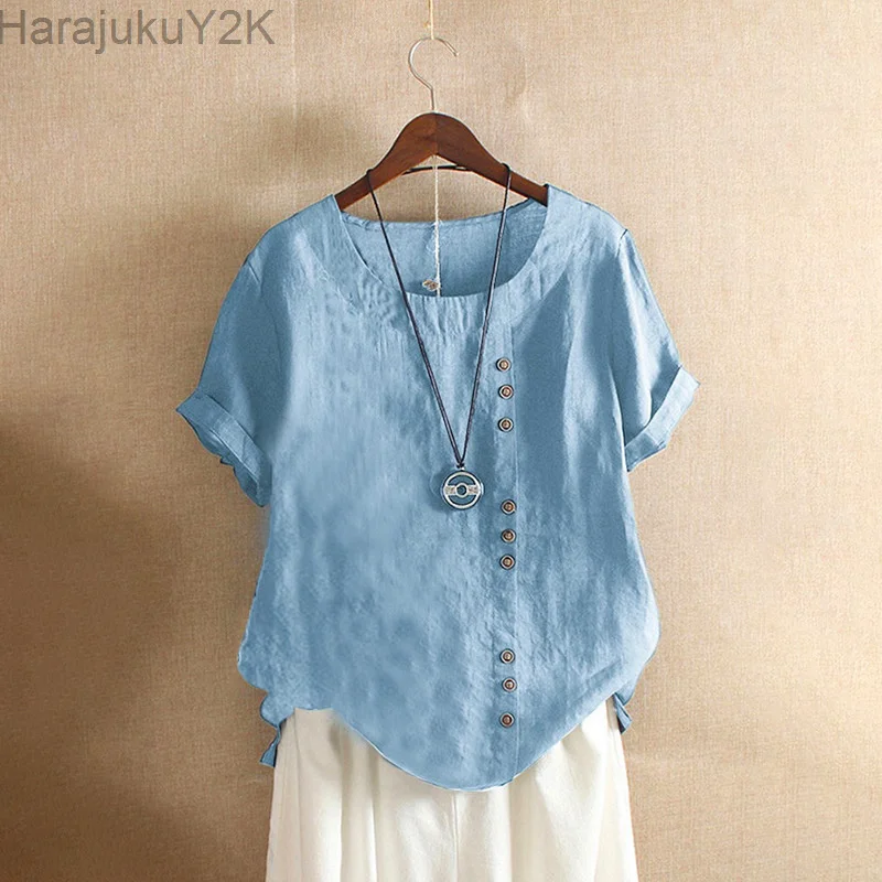 New Summer Oversize T-shirt Large Casual Loose Cotton Linen Short Sleeve Pullover Tops Shirts for Women Woman Tshirts Clothes
New Summer Oversize T-shirt Large Casual Loose Cotton Linen Short Sleeve Pullover Tops Shirts for Women Woman Tshirts Clothes