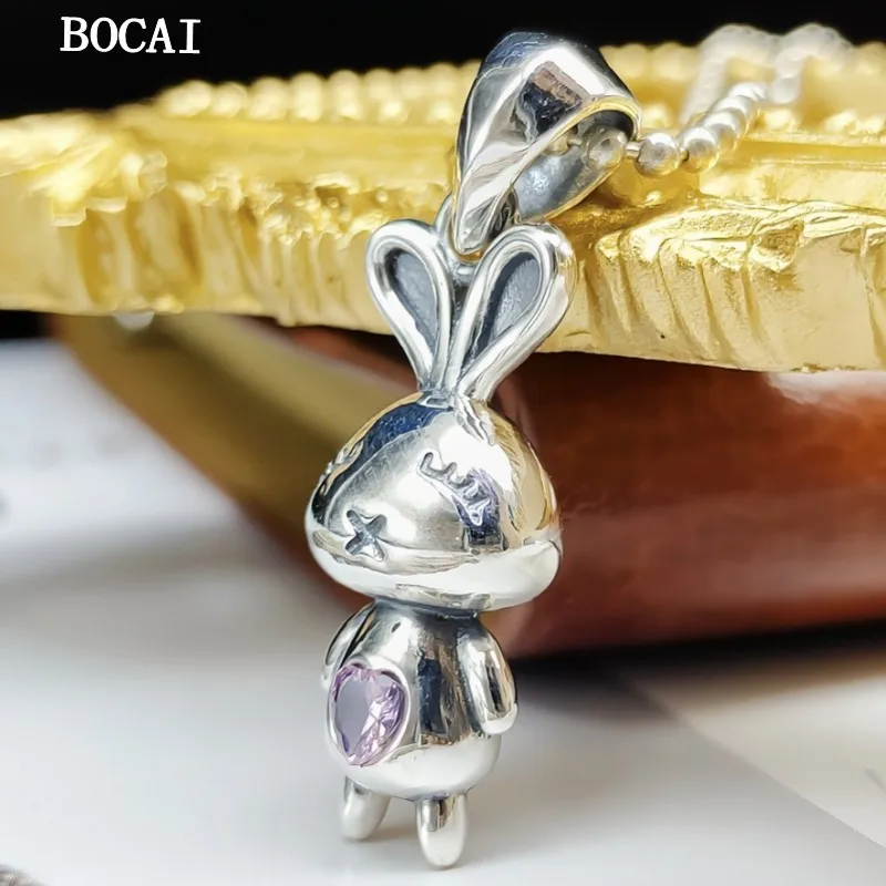 BOCAI Новый S925 Стерлинговое Серебро персонализированный милый персиковый сердца квадратный кролик кулон женский подарок Бесплатная доставка
BOCAI Новый S925 Стерлинговое Серебро персонализированный милый персиковый сердца квадратный кролик кулон женский подарок Бесплатная доставка
