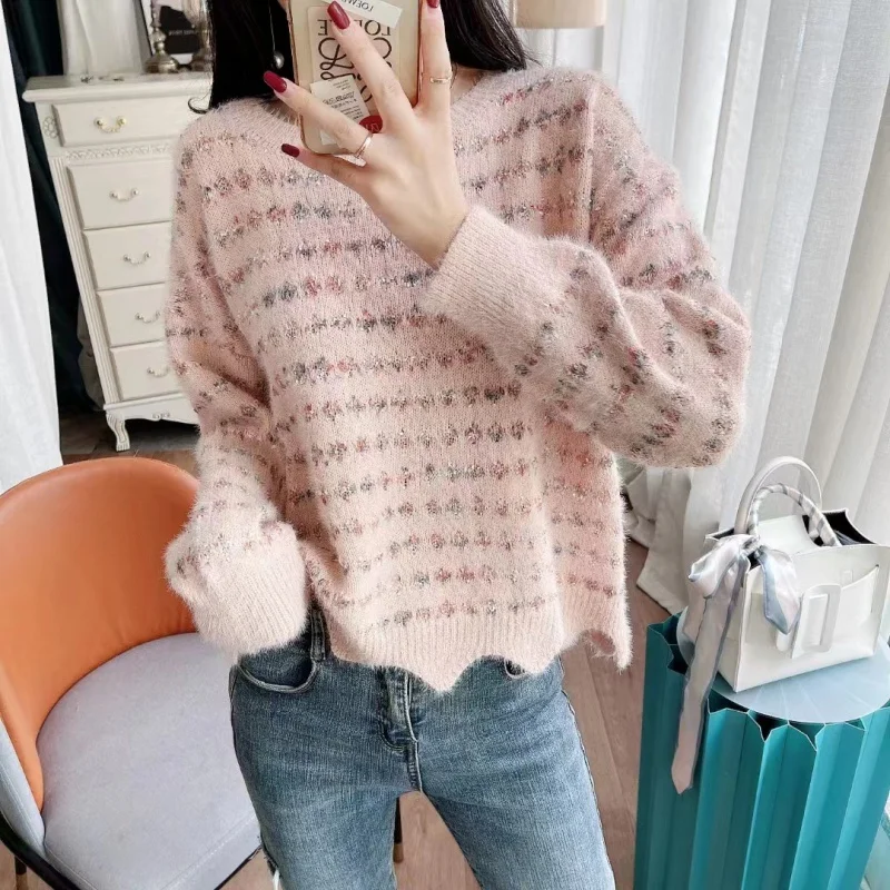 Special Gentle round Neck Sweater New Women's Loose Slimming and All-Matching Shirt Fashion
Special Gentle round Neck Sweater New Women's Loose Slimming and All-Matching Shirt Fashion