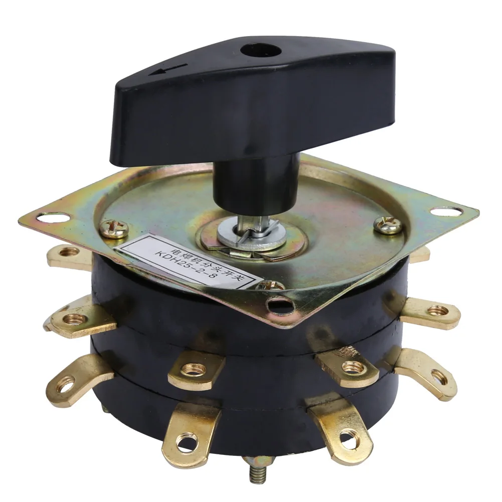 Welder Switch KDH-40/2-8 Contactor 8 Position Two Poles 16 Pins 25A For Welding Machine Copper Pin Silver-plate
Welder Switch KDH-40/2-8 Contactor 8 Position Two Poles 16 Pins 25A For Welding Machine Copper Pin Silver-plate