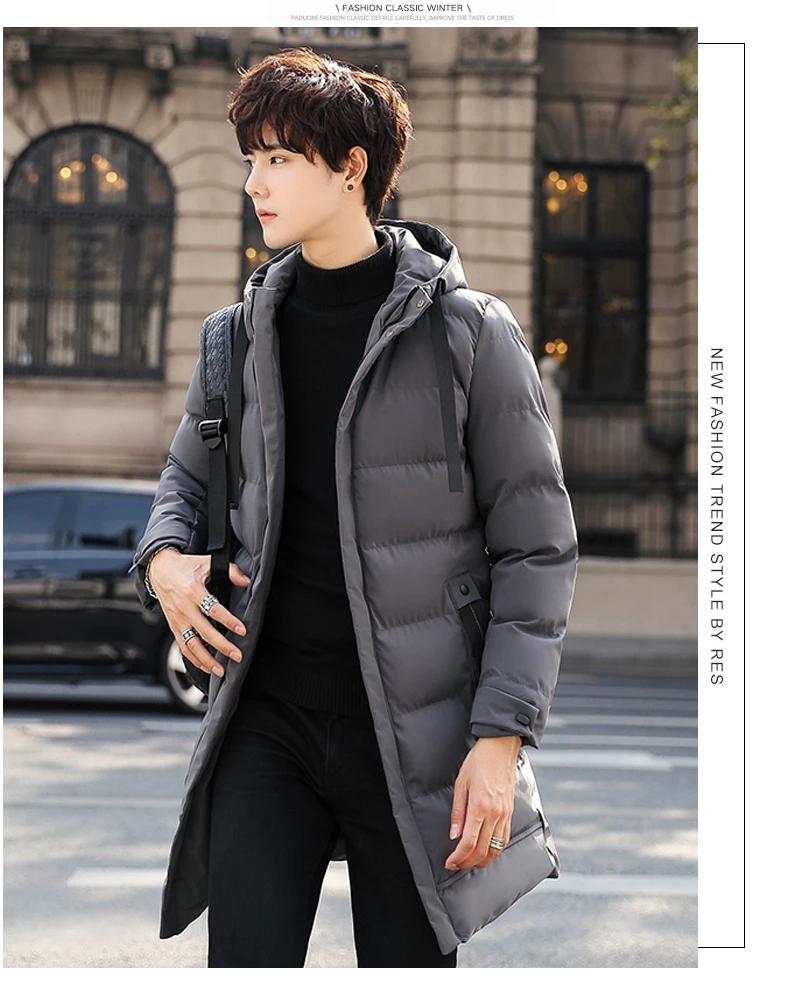 منتصف طول جديد سميكة مقنعين سترة لفصل الشتاء الرجال الدافئة القطن وسادة مبطنة للرجالLeisureDown معطف تسلق الجبال الرجال منتصف طول جديد سميكة مقنعين سترة لفصل الشتاء الرجال الدافئة القطن وسادة مبطنة للرجالLeisureDown معطف تسلق الجبال الرجال